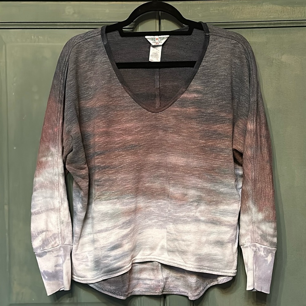 Hard Tail Ombré Tie Dye Oversized Sweatshirt